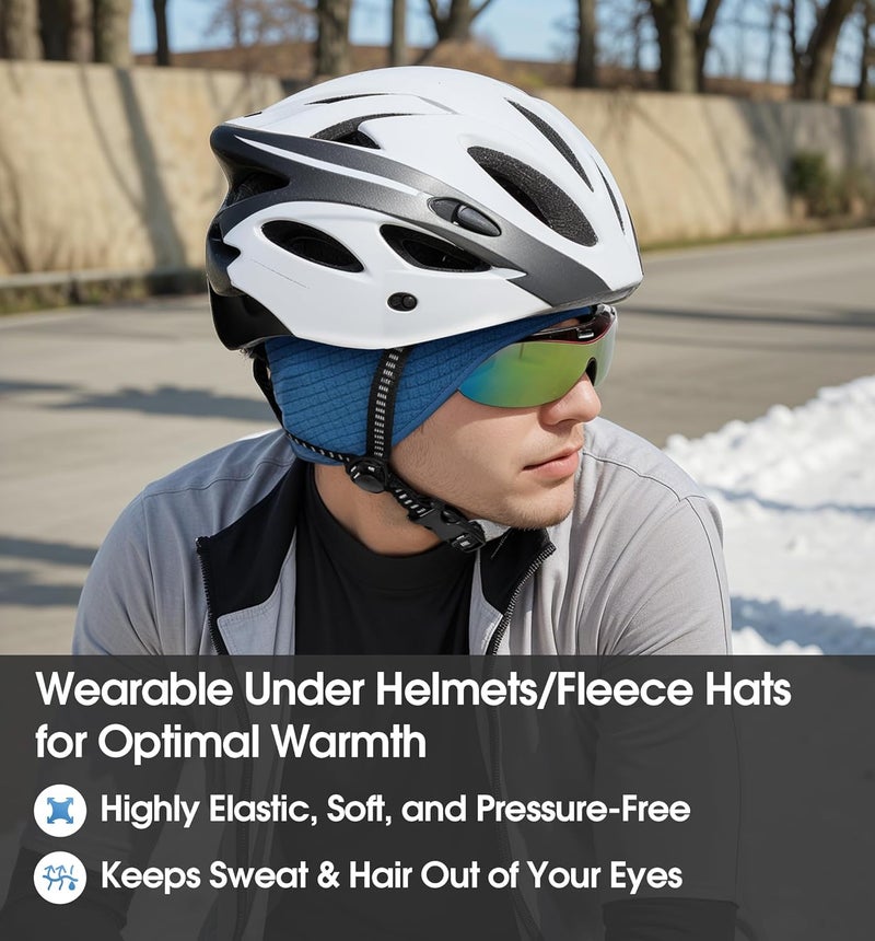 SUNMECI Lightweight Soft Fleece Headband - Breathable Ear Muffs for Men Women in Winter Running Cycling Ski Comfortable Warm for Clod Weather Sports - Image 3